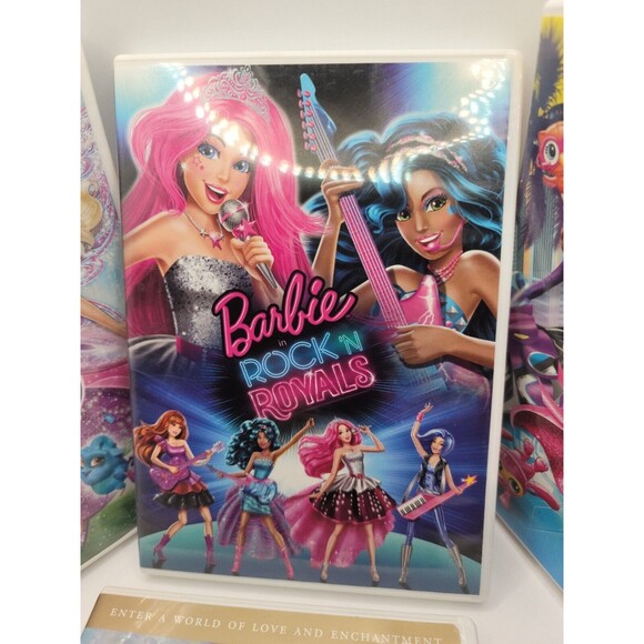 LOT OF 4 BARBIE DVDS, DIFFERENT TITLES-GOOD TO BRAND NEW SHAPE - Picture 3 of 5